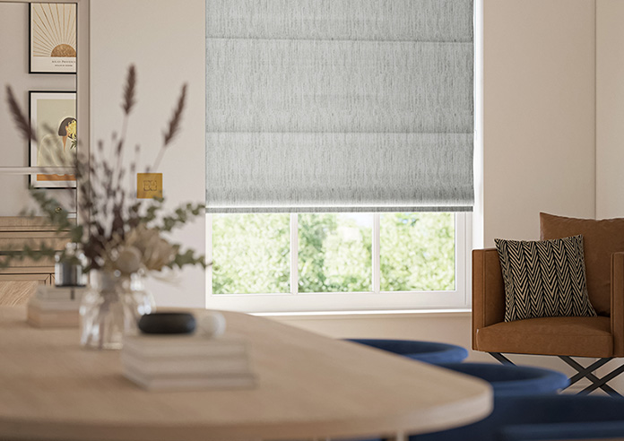 Culross (Blackout), Speckled Grey - Motorised Roman Blind - Image 5